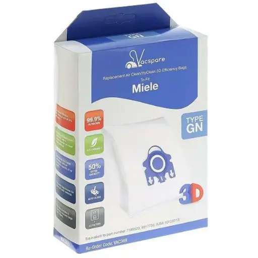 Miele 3D Efficiency  Hoover Bags 4 Pack