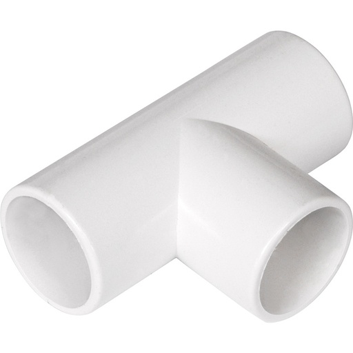 21.5mm Overflow Solvent Weld Tee White 