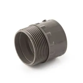40mm Solvent Weld Adaptor Male Iron Grey