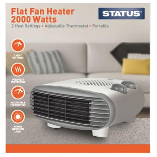 Status 2KW Flat Fan Heater