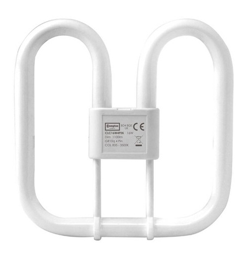 Crompton Lamps 16W 2-Pin Compact Fluorescent 3500k White 