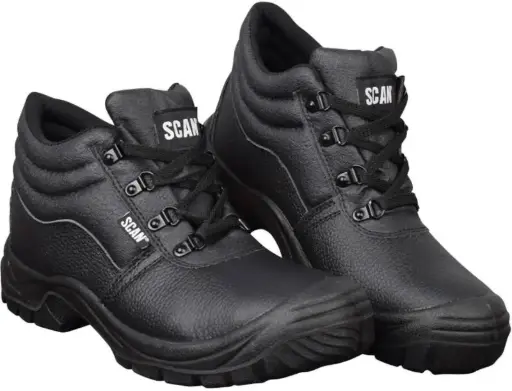 Scan Chukka Black Safety Boots UK 6 Euro 39