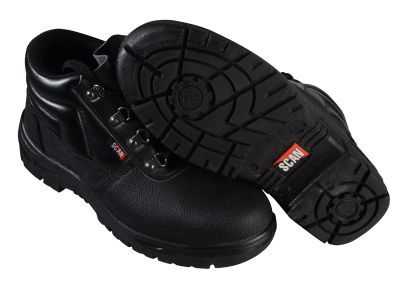 Scan Chukka Black Safety Boots UK 6 Euro 39