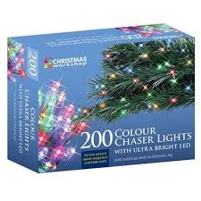 Christmas 200 Multi-Coloured LED Chaser Lights