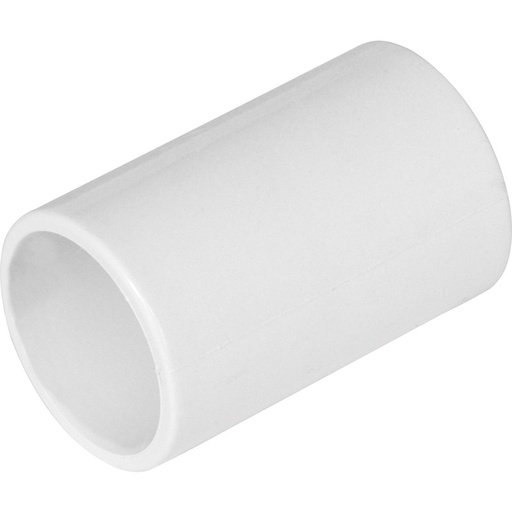 21.5mm Overflow Solvent Weld Straight White 