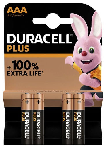 Duracell AAA Plus 4 Pack