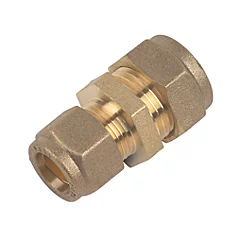 15mm x 12mm Brass Compression Reducing Coupler 