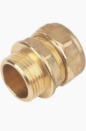 22mm Brass Compression x 3/4" Male Adapting Coupler