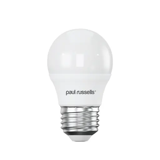 Paul Russells LED 5.5W=40W E27 Screw-in Dimmable Warm White 2700K Golf Bulb