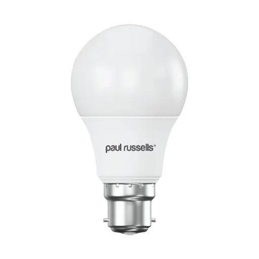 Paul Russel LED 8W=60W B22 Bayonet 2700K Warm White Bulb