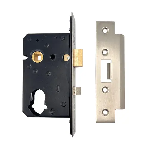 2.5"(63mm) Euro + Oval Sashlock Case Chrome