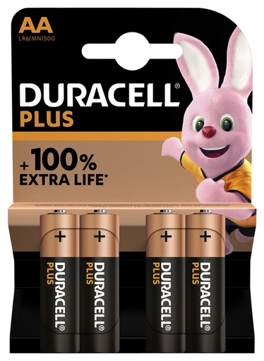 Duracell AA Plus 4 Pack