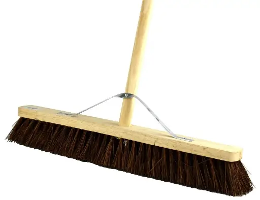 24" Hard Bristle Bassil Yard Broom
