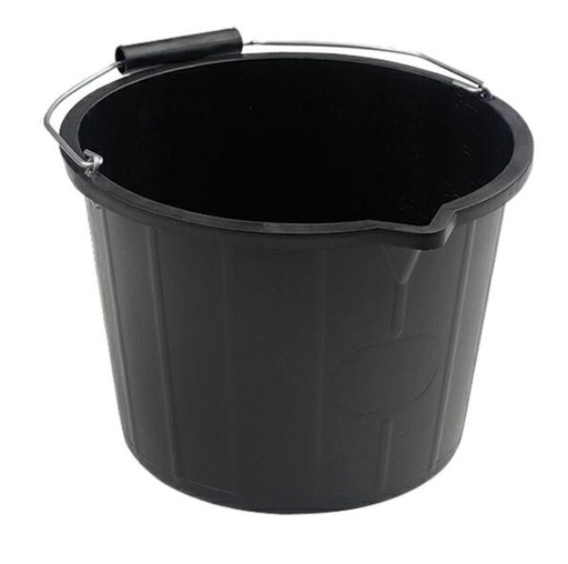 14L Black Bucket