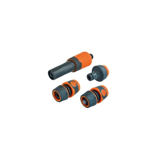 Faithfull Hose Connector and Nozzle Set 4pcs