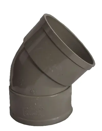 110mm Solvent Soil 45° Elbow