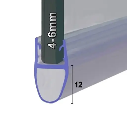 Bath Screen Seal 4-6mm Glass 900mm 