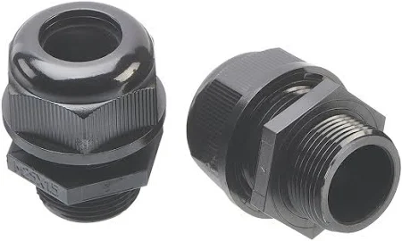 Cable Gland 25mm Black Pack of 25