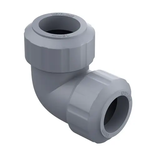 15mm Push Fit Elbow Grey 10 Pack