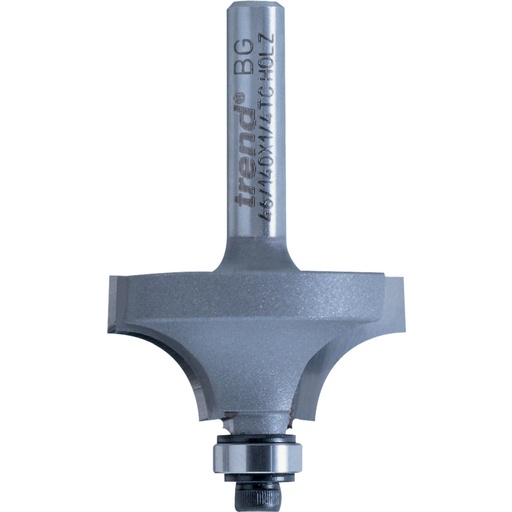 Trend 46/130X1/4TC 46/130 X 1/4 TCT Bearing Guided Ovolo & Round Over 6.3mm Radius