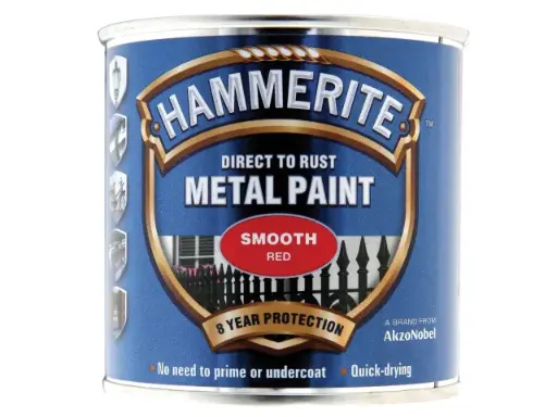 Hammerite Direct to Rust Smooth Red 250ml
