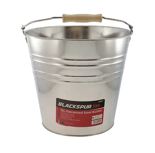 12L Galvanised Steel Bucket