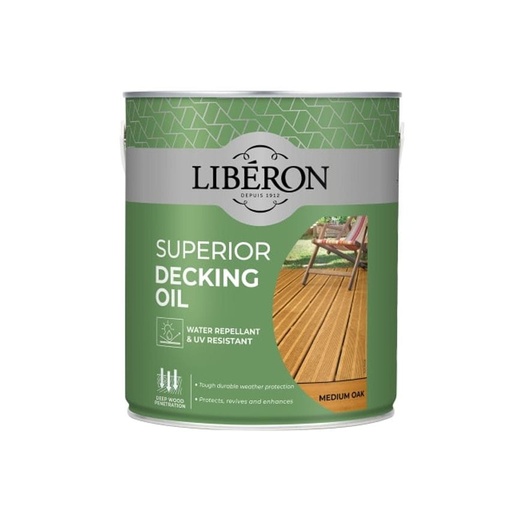 Liberon Superior Decking Oil Medium Oak 2.5L