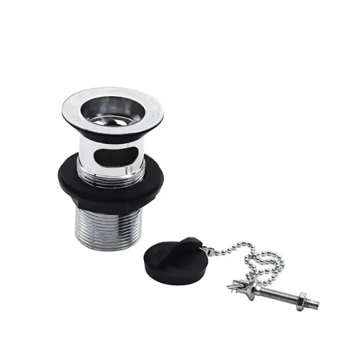 1 1/4″ Slotted Basin Waste Complete w/ Poly Plug
