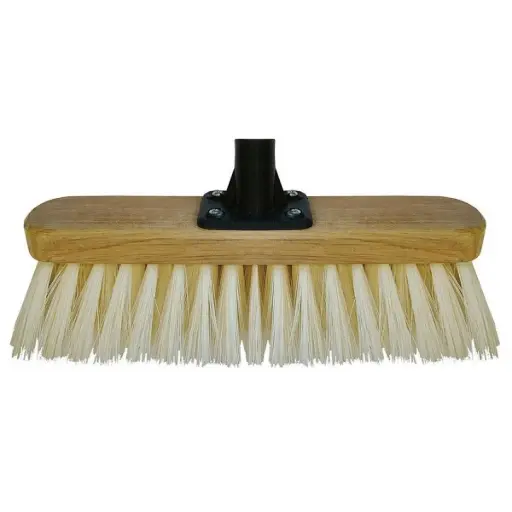 Cream Broom 12"