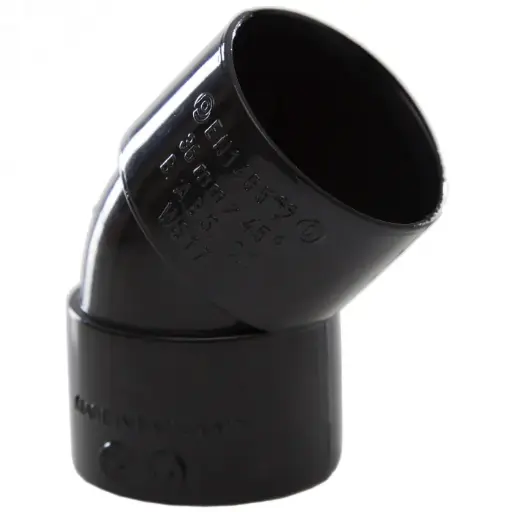 40mm Solvent Weld Bend 45°Black