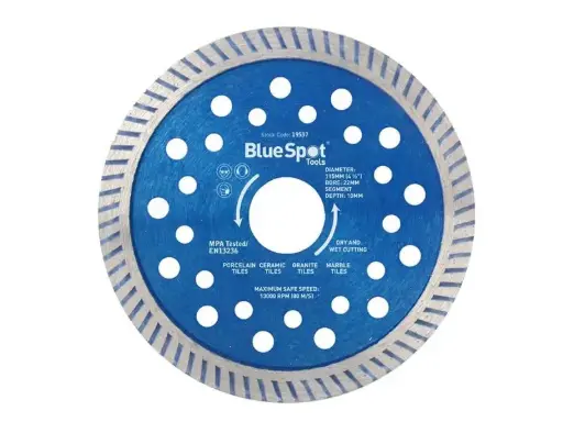 Bluespot Turbo Cutting Disc 115 x 22mm