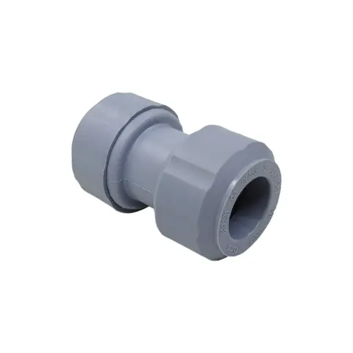 22mm Grey Straight Connector 5 Pack