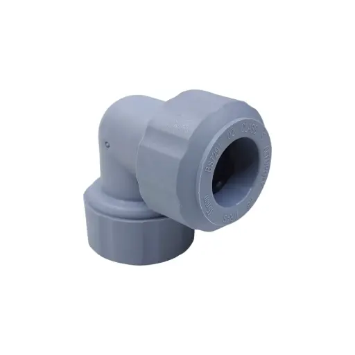 22mm Grey Push Fit Elbow 5 Pack
