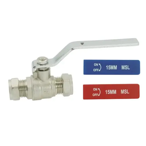 22mmmm Lever Ball Valve Dual Light Pattern 