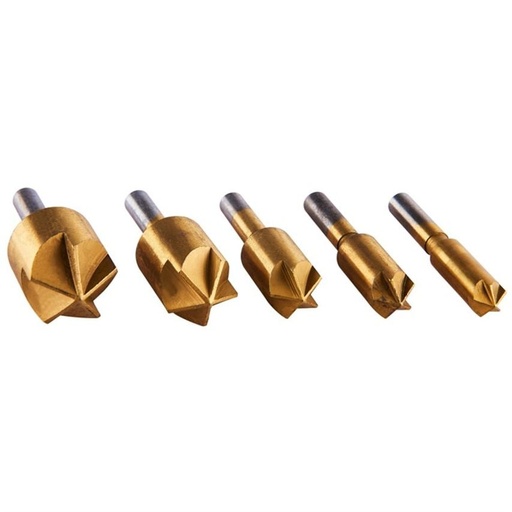 Titanium Coated Countersink Bit Set 5pc