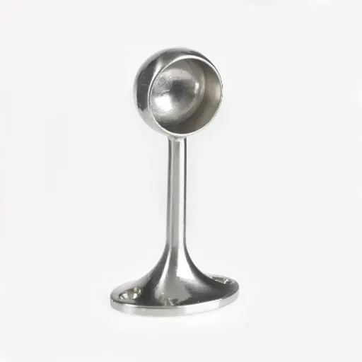 End Bracket Polished Chrome 25 x 75mm 
