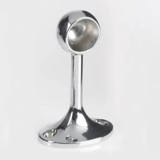 End Bracket Polished Chrome 19 x 75mm 2 Pack