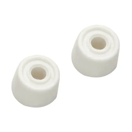White PVC Door Stop 35mm 2 Pack