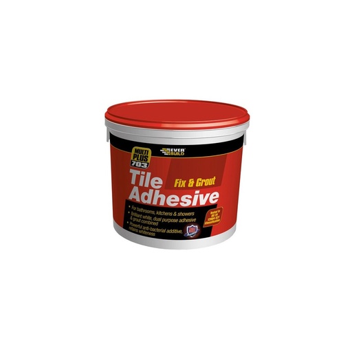 Everbuild Mold Resistant Fix and Grout Tile Adhesive 7.5kg