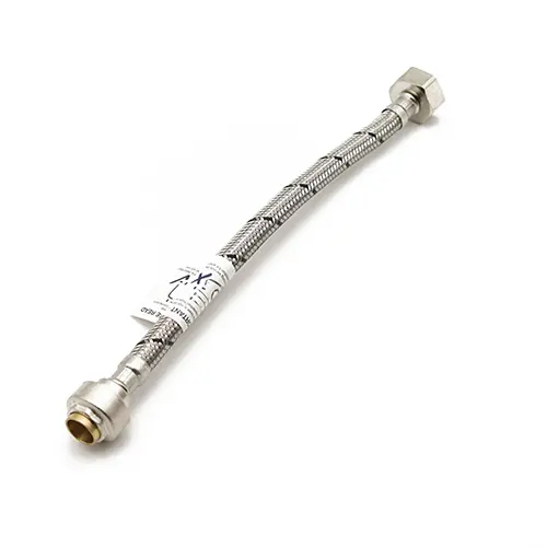 Flexible Pushfit Tap Connector 15mm x 3/4" 300mm