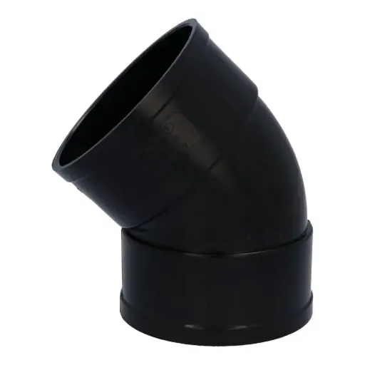 110mm Solvent Soil 45° Elbow Black