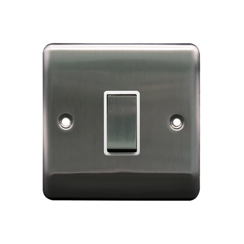 1G 2-Way Light Switch Brushed Chrome