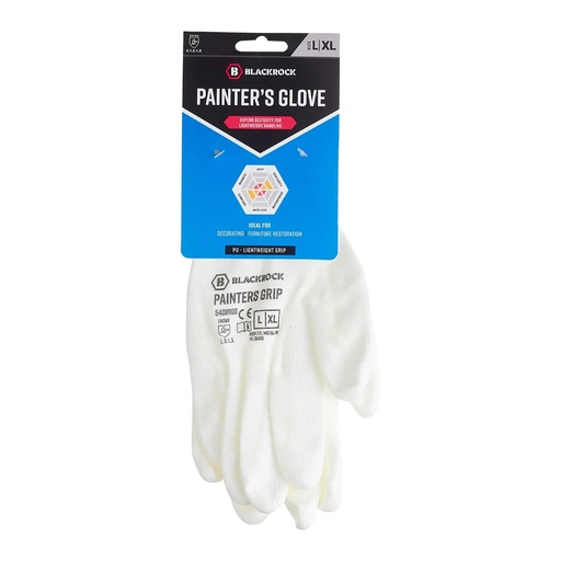 Blackrock Painter's Lightweight PU Gripper Gloves Pair L 