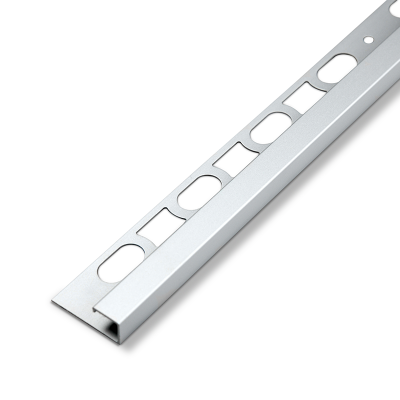 Aluminium Tile Trim Square 10mm 2.4m