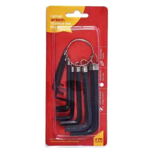 Amtech 10pc Metric Hex Key Set