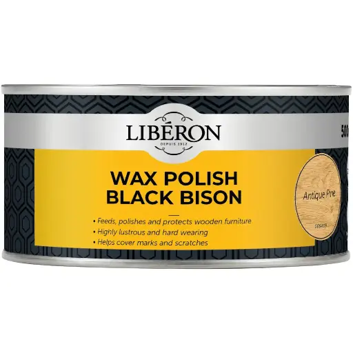 Liberon Black Bison Wax Satin Clear 500ml 