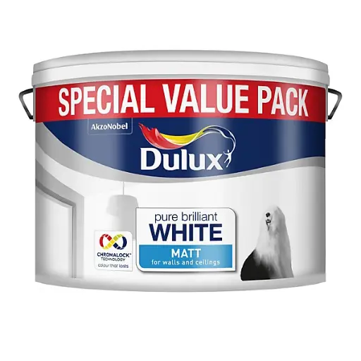Dulux Vinyl Matt Pure Brilliant White 7L