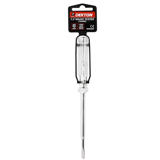 Dekton 7.5" Main Tester Flat Screwdriver (190mm) AC 200v - 250v