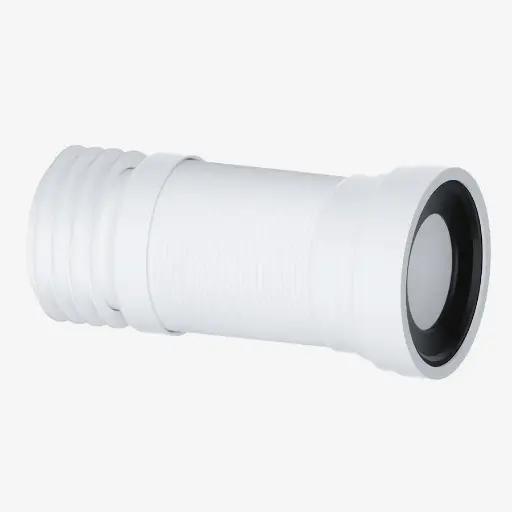 Viva Slink-Fit Straight Flexible WC Pan Connector 300mm - 700mm