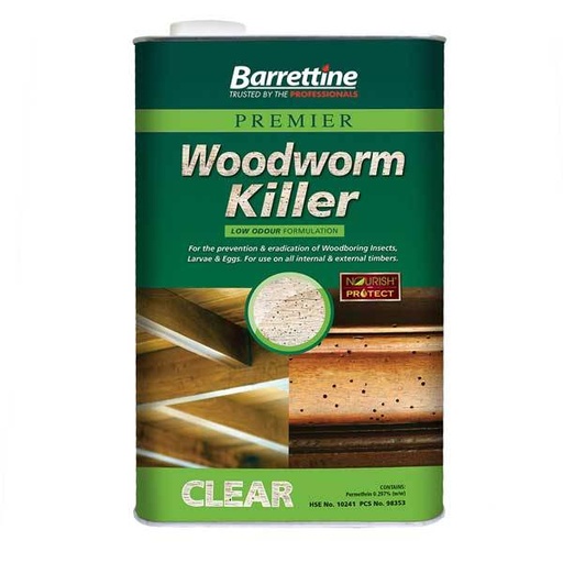 Barrettine Woodworm Killer Clear 1L
